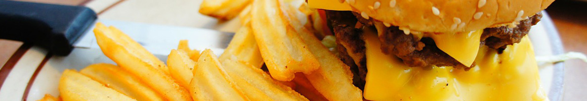 Eating American (Traditional) Burger at The Barefoot Burger restaurant in Crawfordsville, IN.